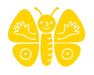 logo žlutý motýl